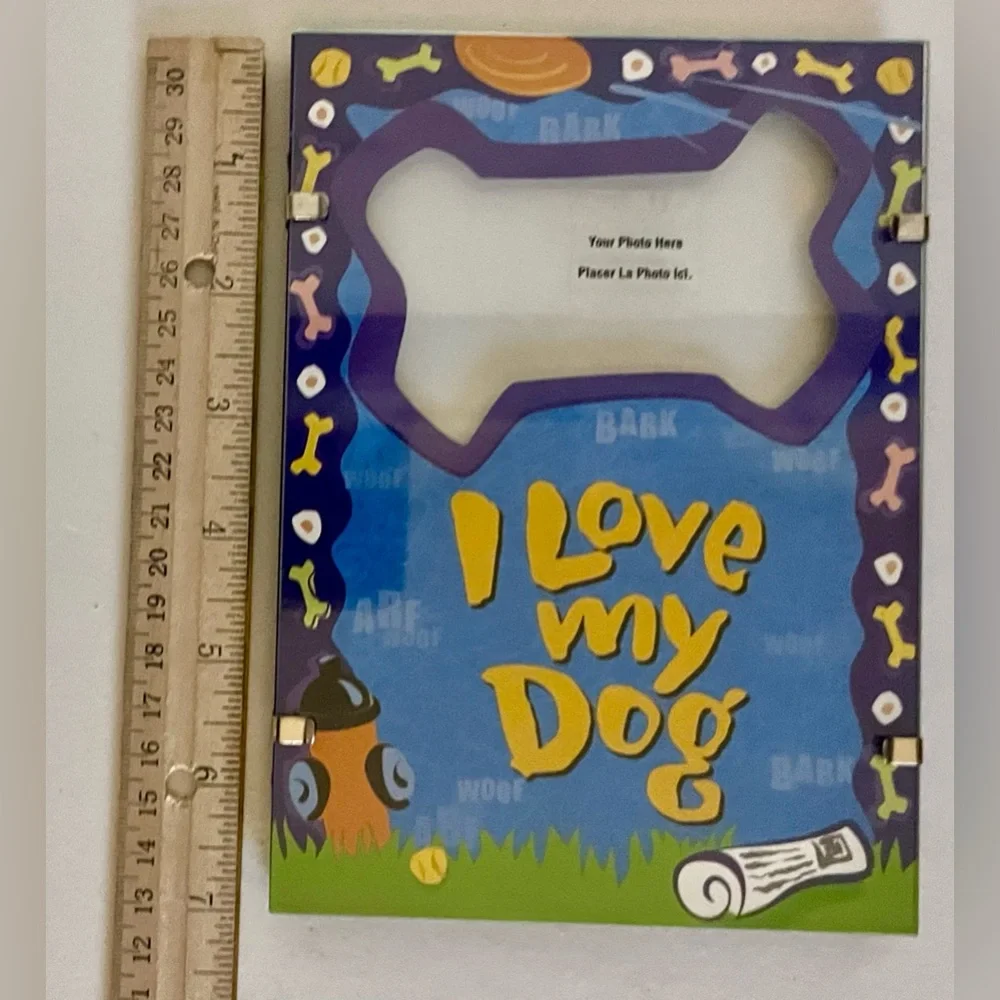 I LOVE MY DOG Colorful Photo Frame 5x7